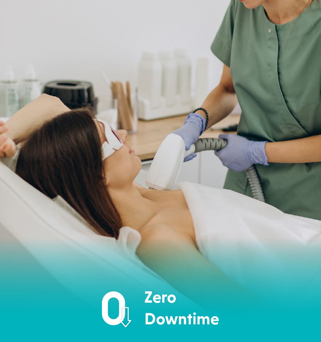 Benefits of laser hair removal in hyderabad zero down time