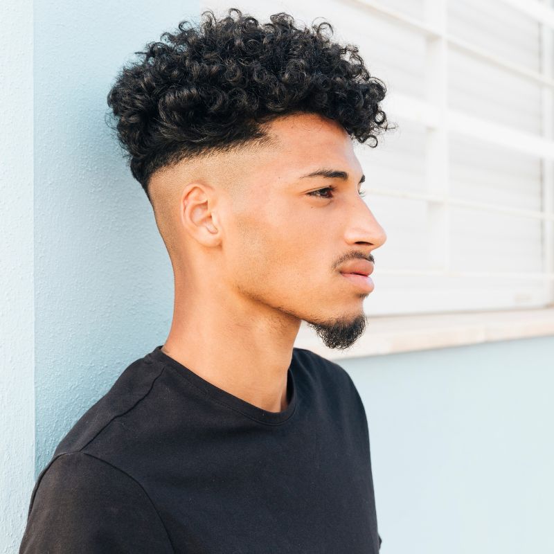 Curly Fade Hair Style