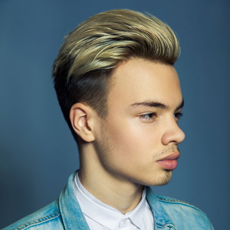 Pompadour With Taper Hair Style