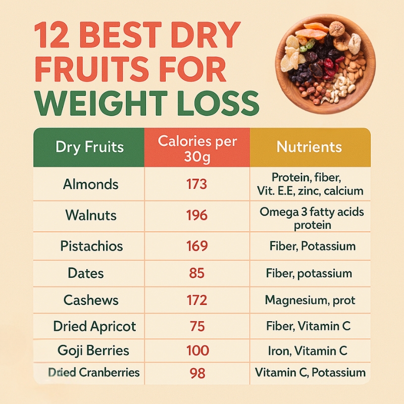 Dry Fruits For Weight Loss