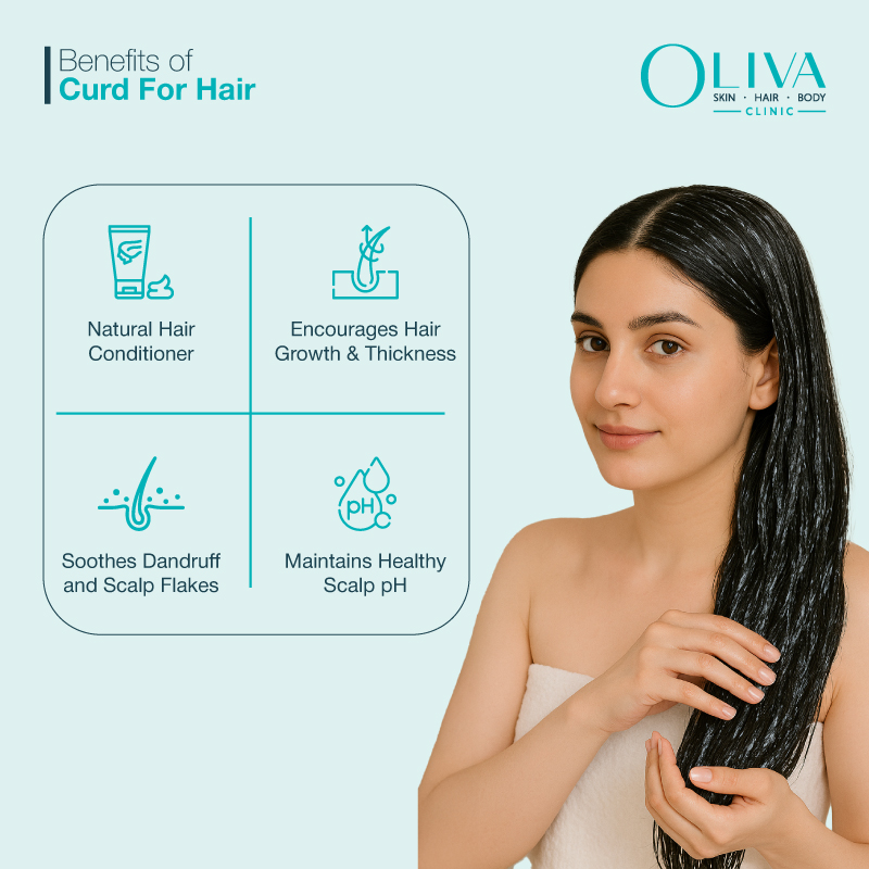 Benefits Of Curd For Hair.