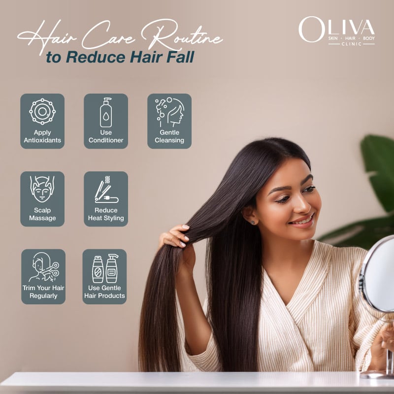 hair care routine to reduce hair fall