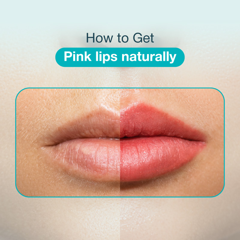 how to get pink lips naturally